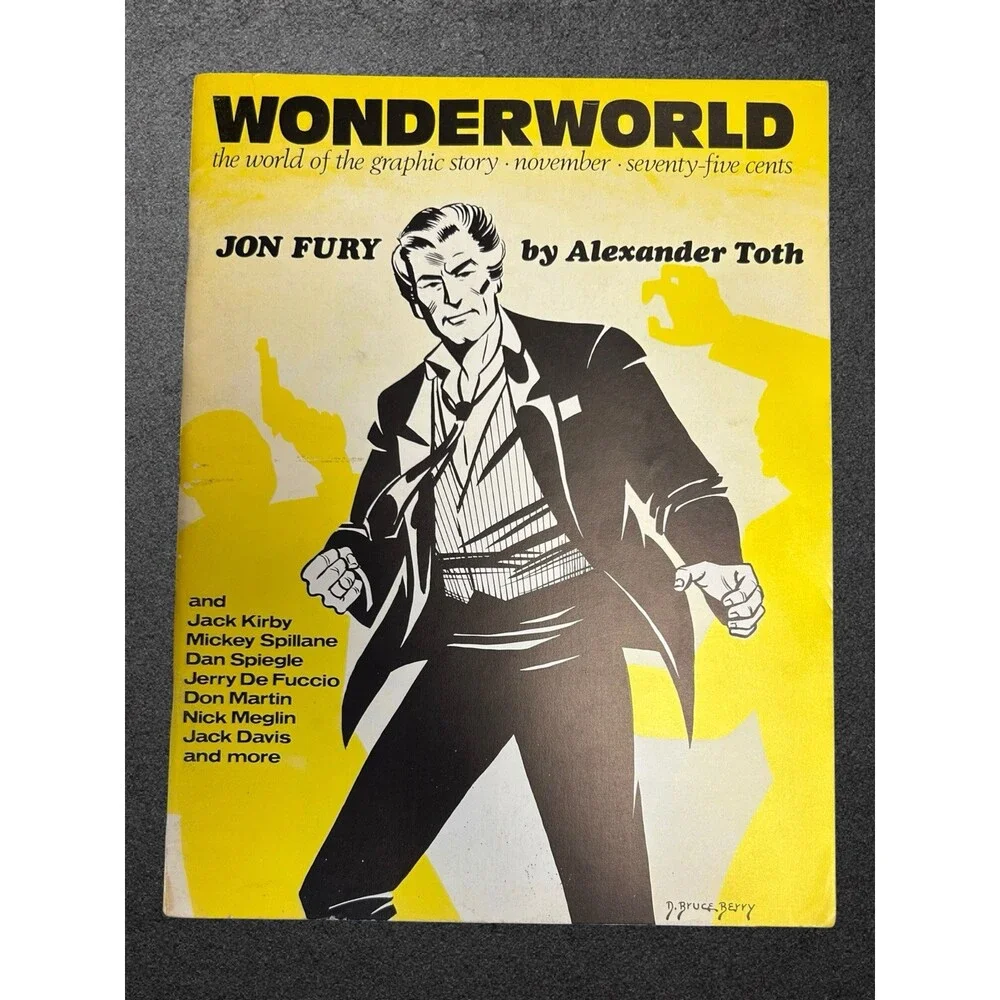Wonderworld 10 Graphic Story Fanzine 1973 Alex Toth Jon Fury Jack Kirby Fine